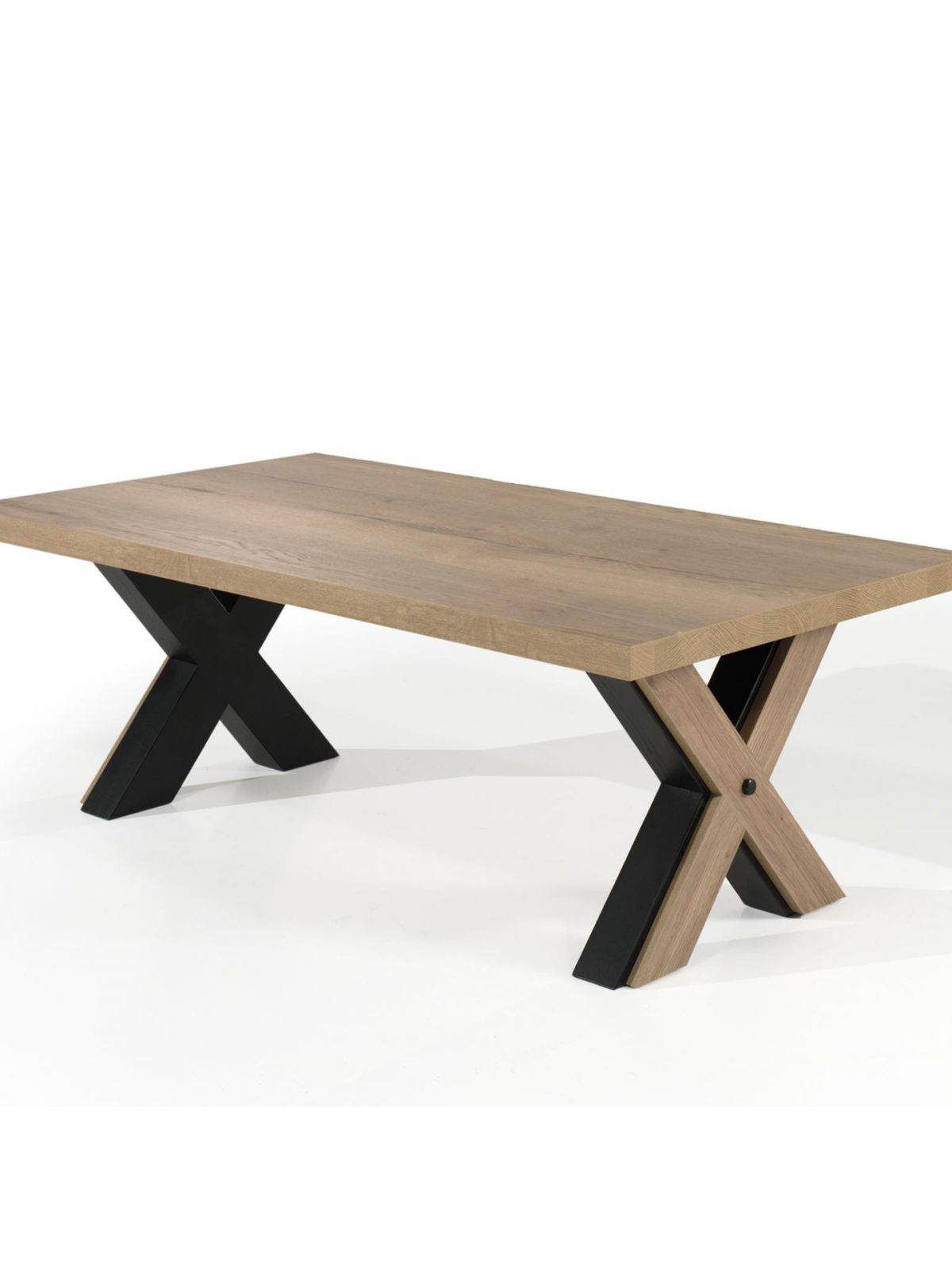 Table basse avec X-pieds