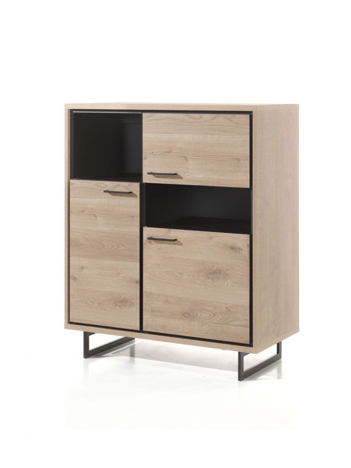 Rangement 3 portes pleines - 2 niches