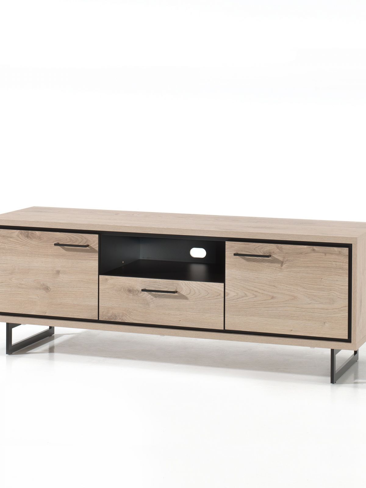 Meuble tv petit 2 portes - 1 tiroir - 1 niche