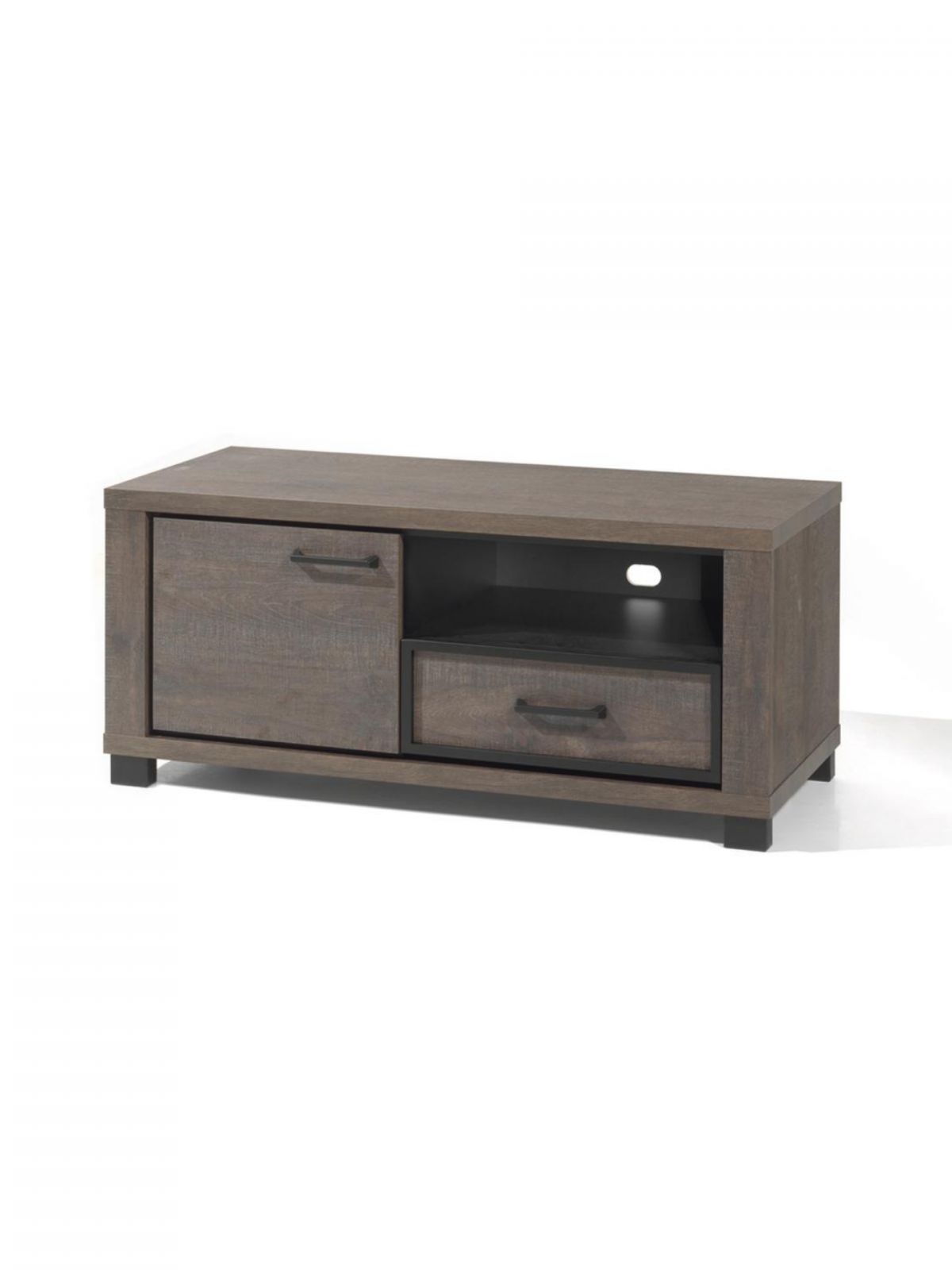 Meuble télé petit 1 porte - 1 tiroir - 1 niche