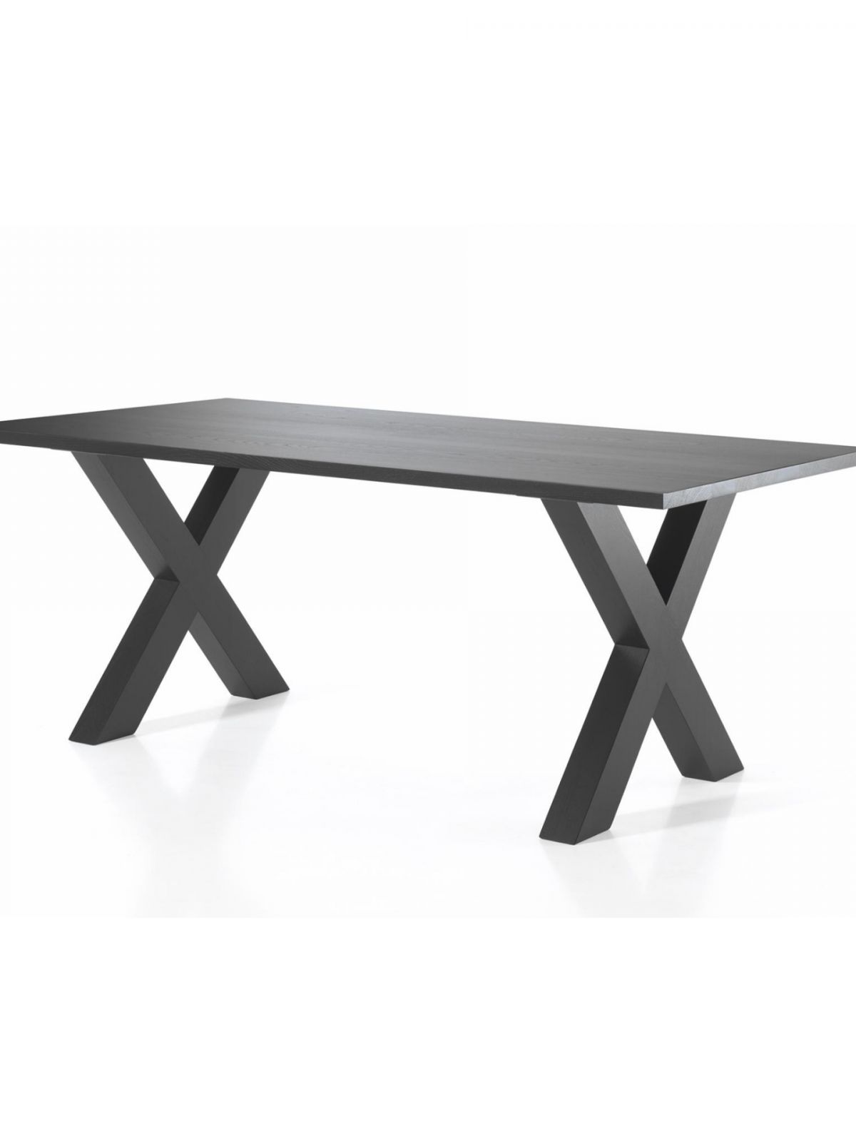 Table fixe 2m X-pieds massifs