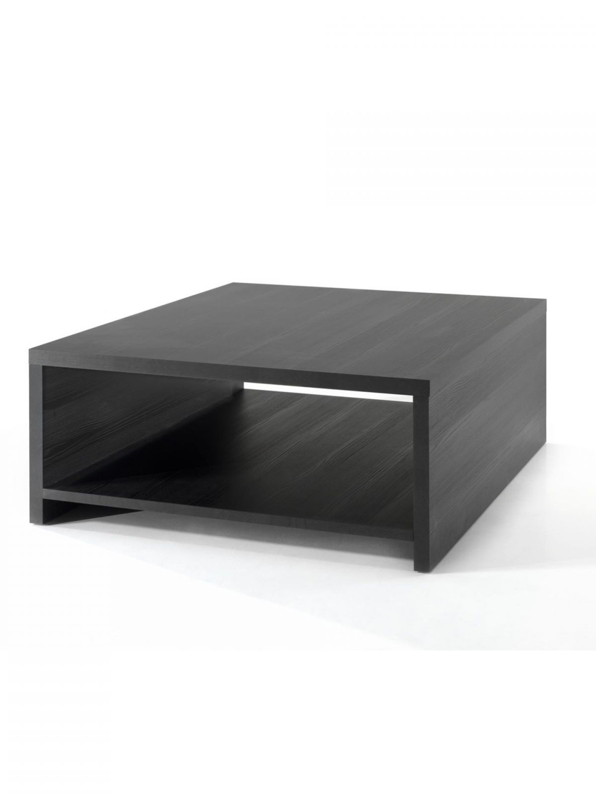 Table basse carré avec étagère