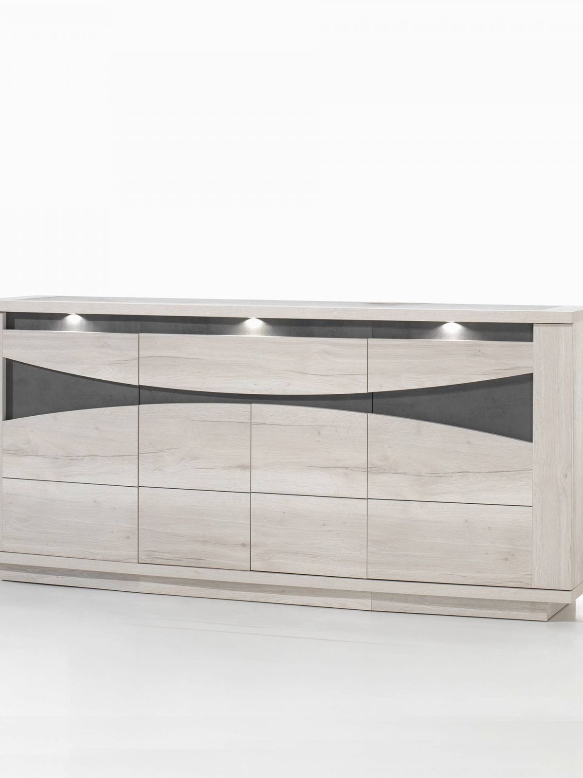 Dressoir 4 deuren - 1 schuif - 2,25m