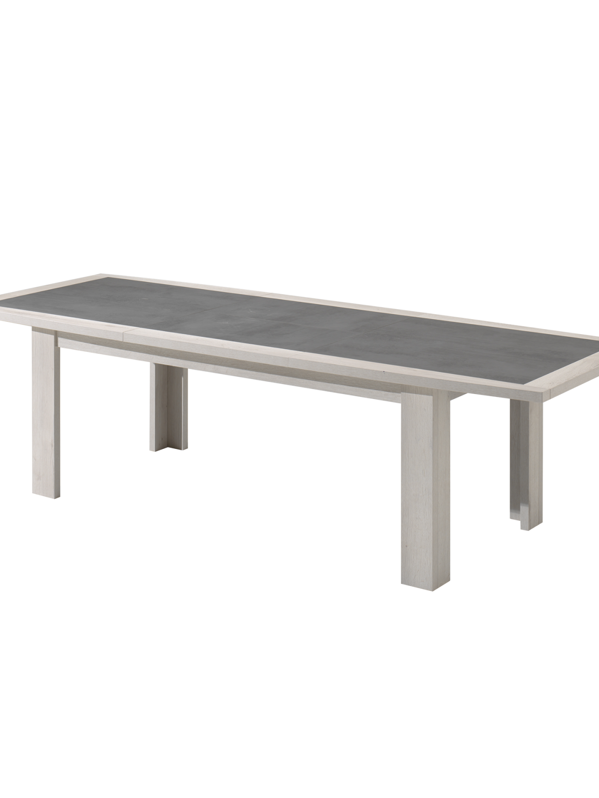 Table avec allonge rectangulaire 2m