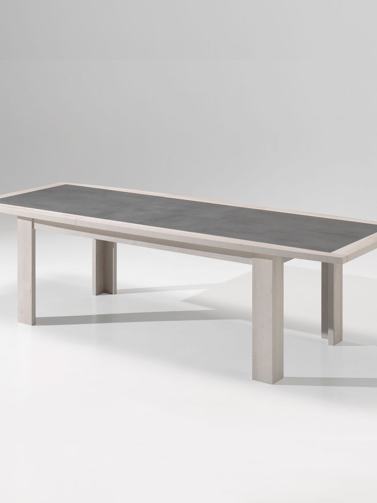 Table avec allonge rectangulaire 1,80m
