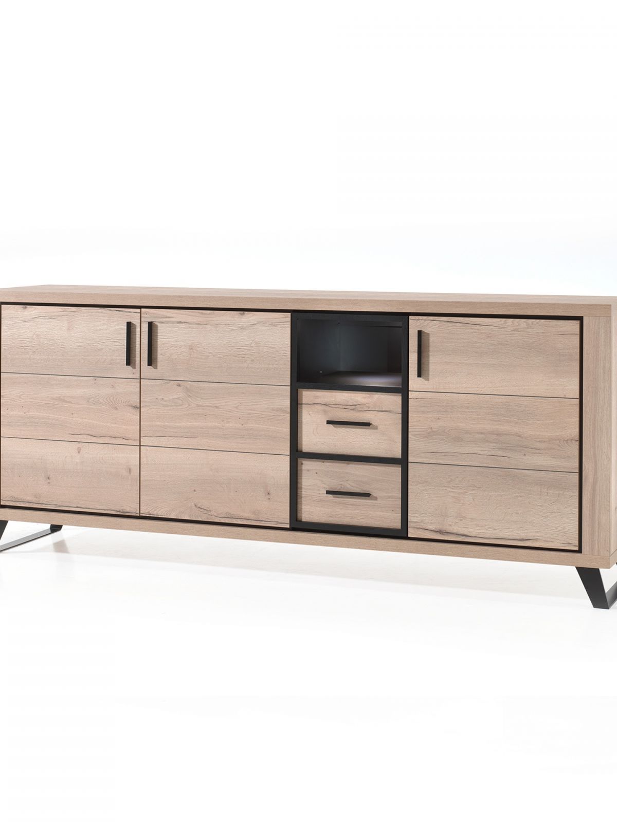 Enfilade grand 4 portes - 1 niche - led