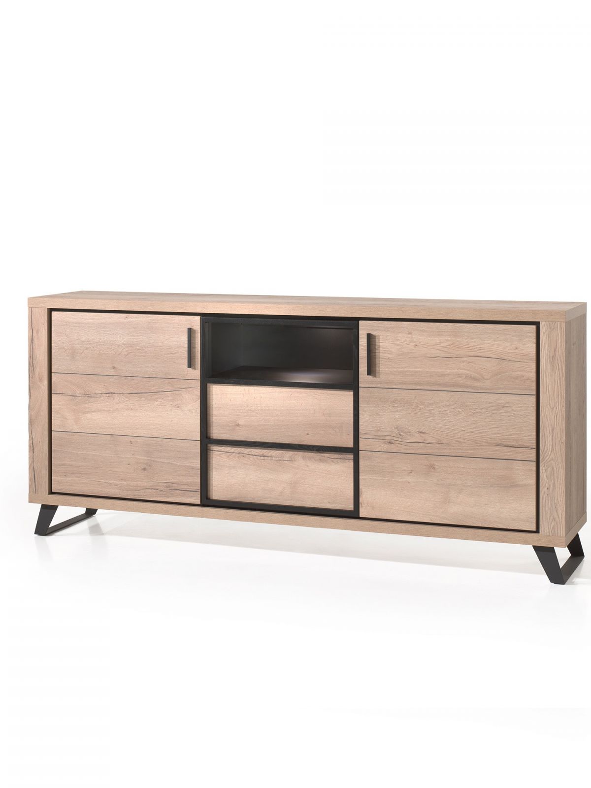 Enfilade 3 portes - 1 niche - led