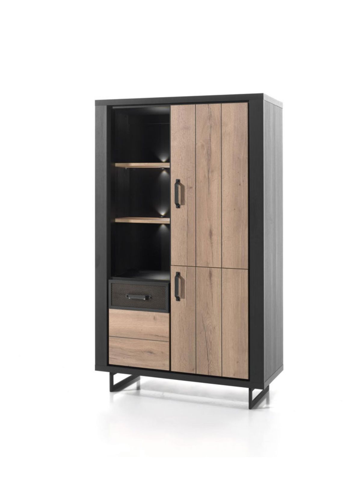Rangement haut 3 portes pleines - 1 niche