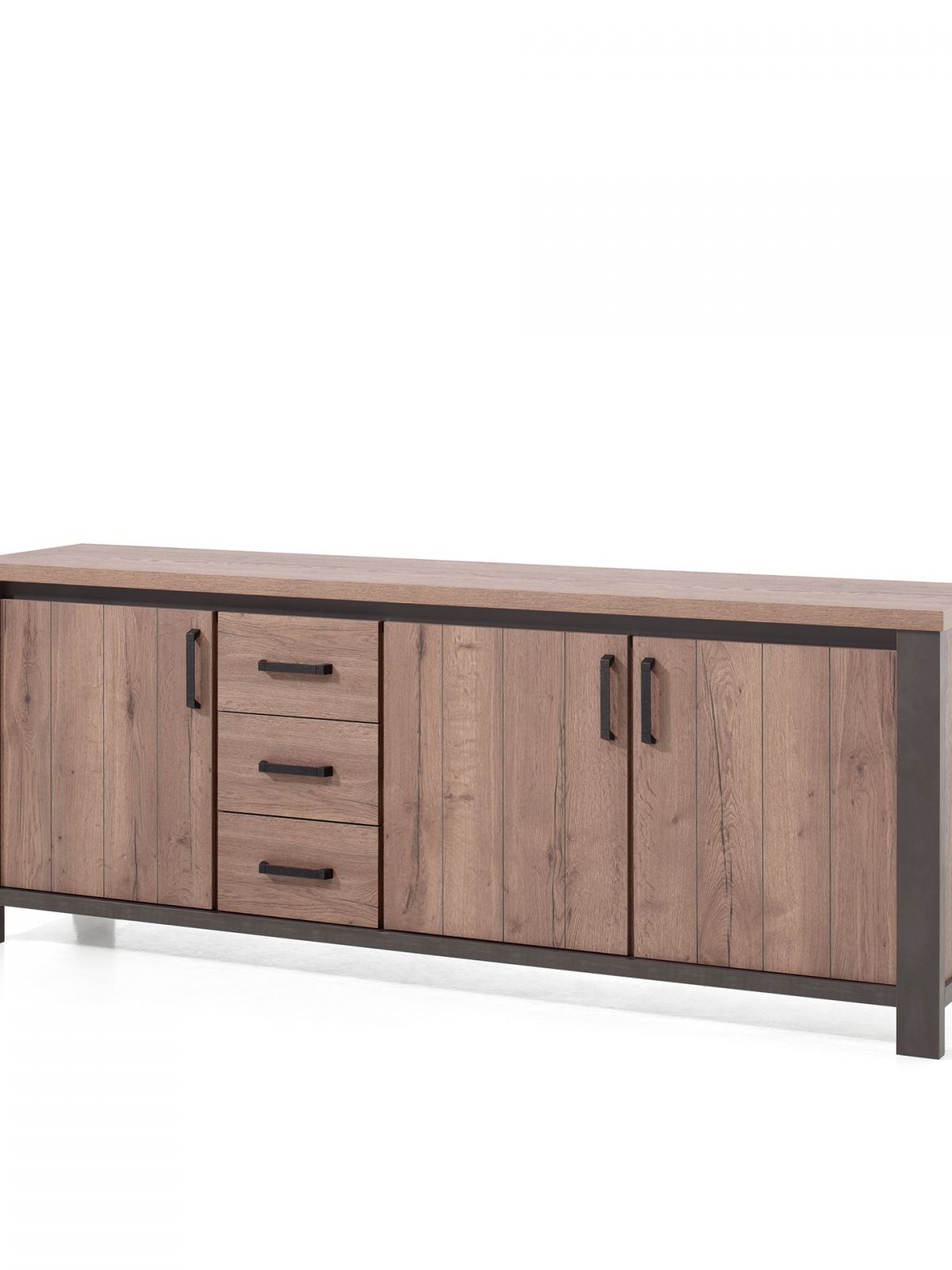 Dressoir 3 portes pleines - 3 tiroirs