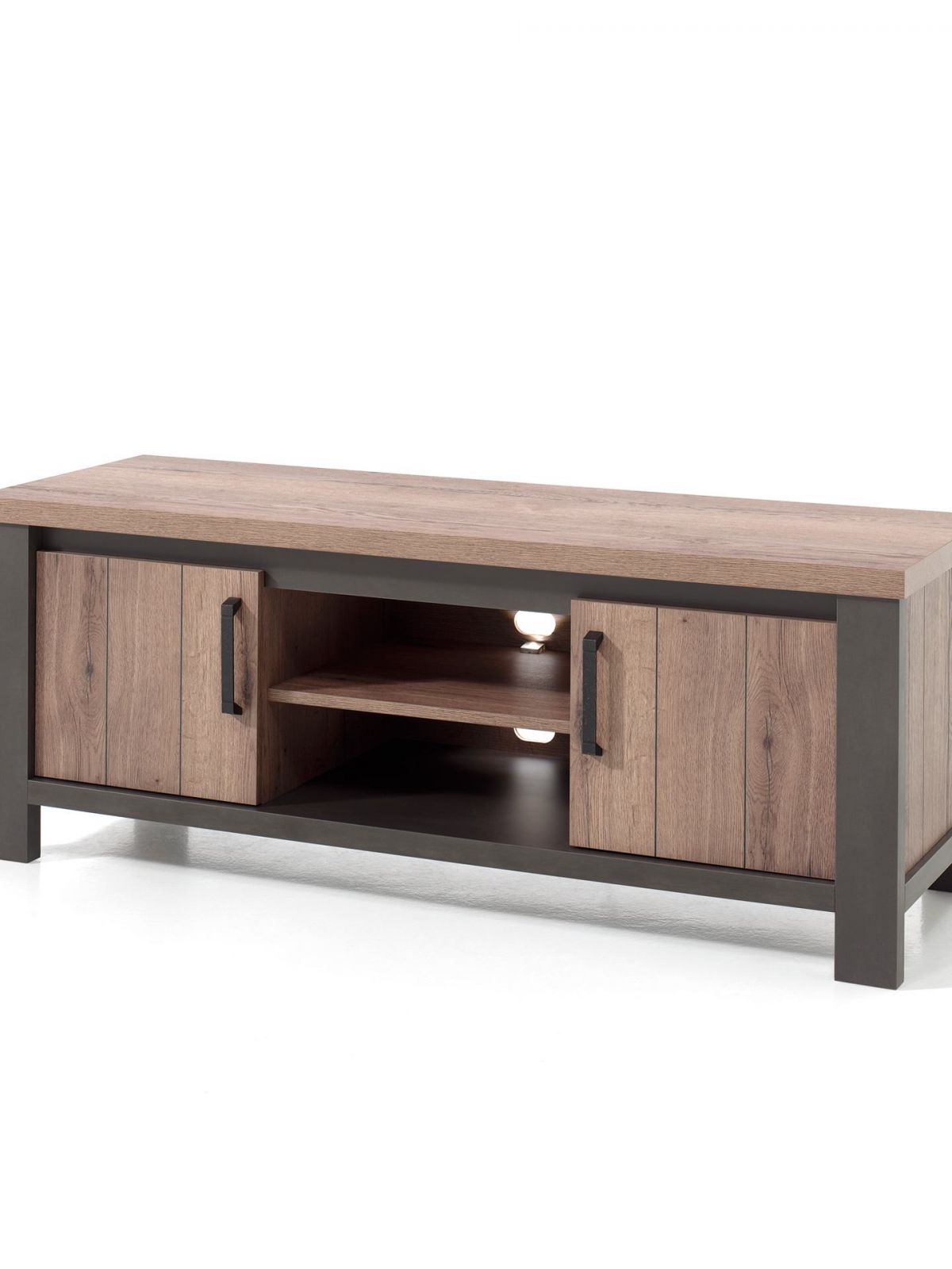 Meuble tv 2 portes - 1 niche