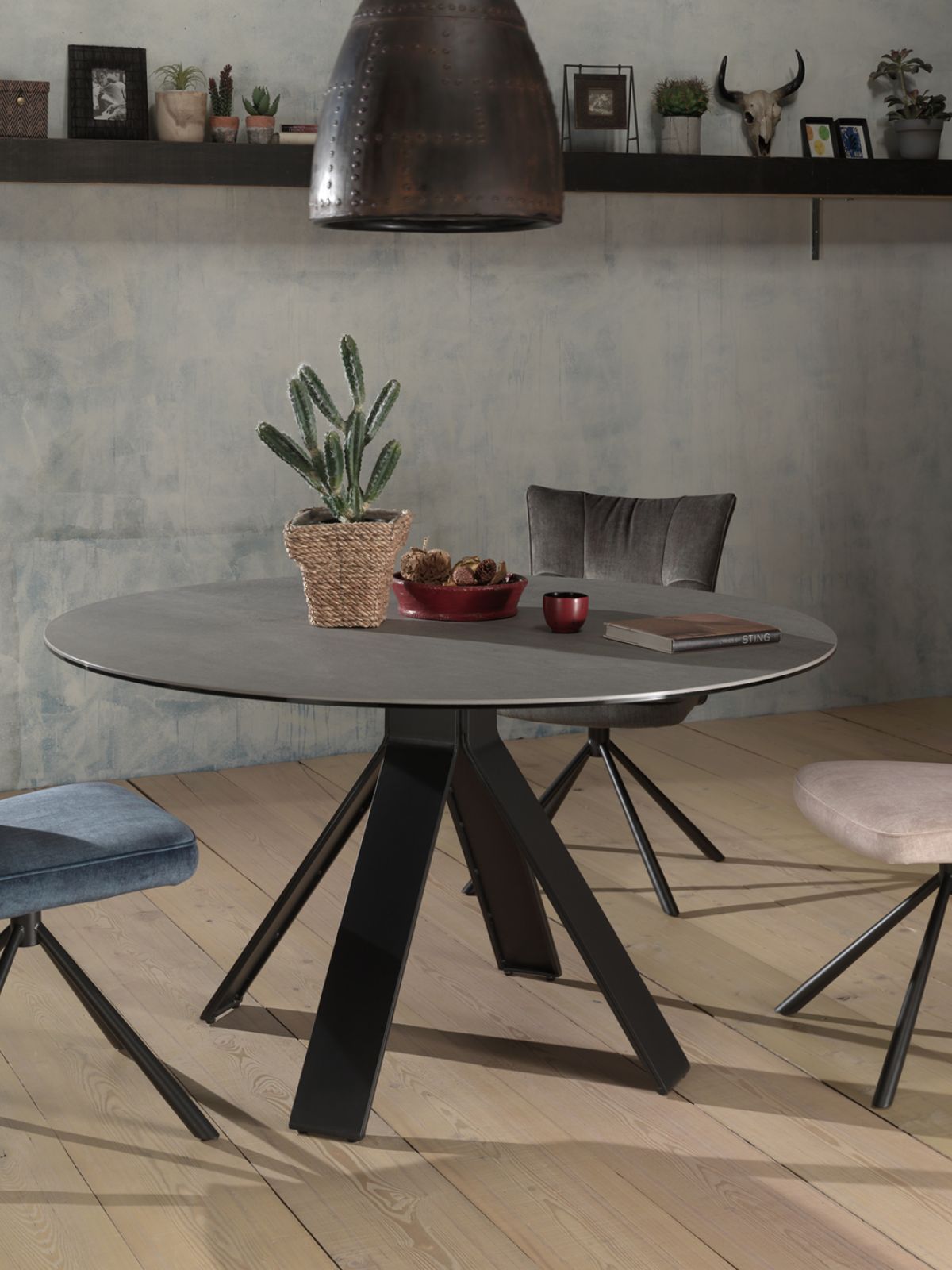 Table ronde fixe Cameron 1,30m