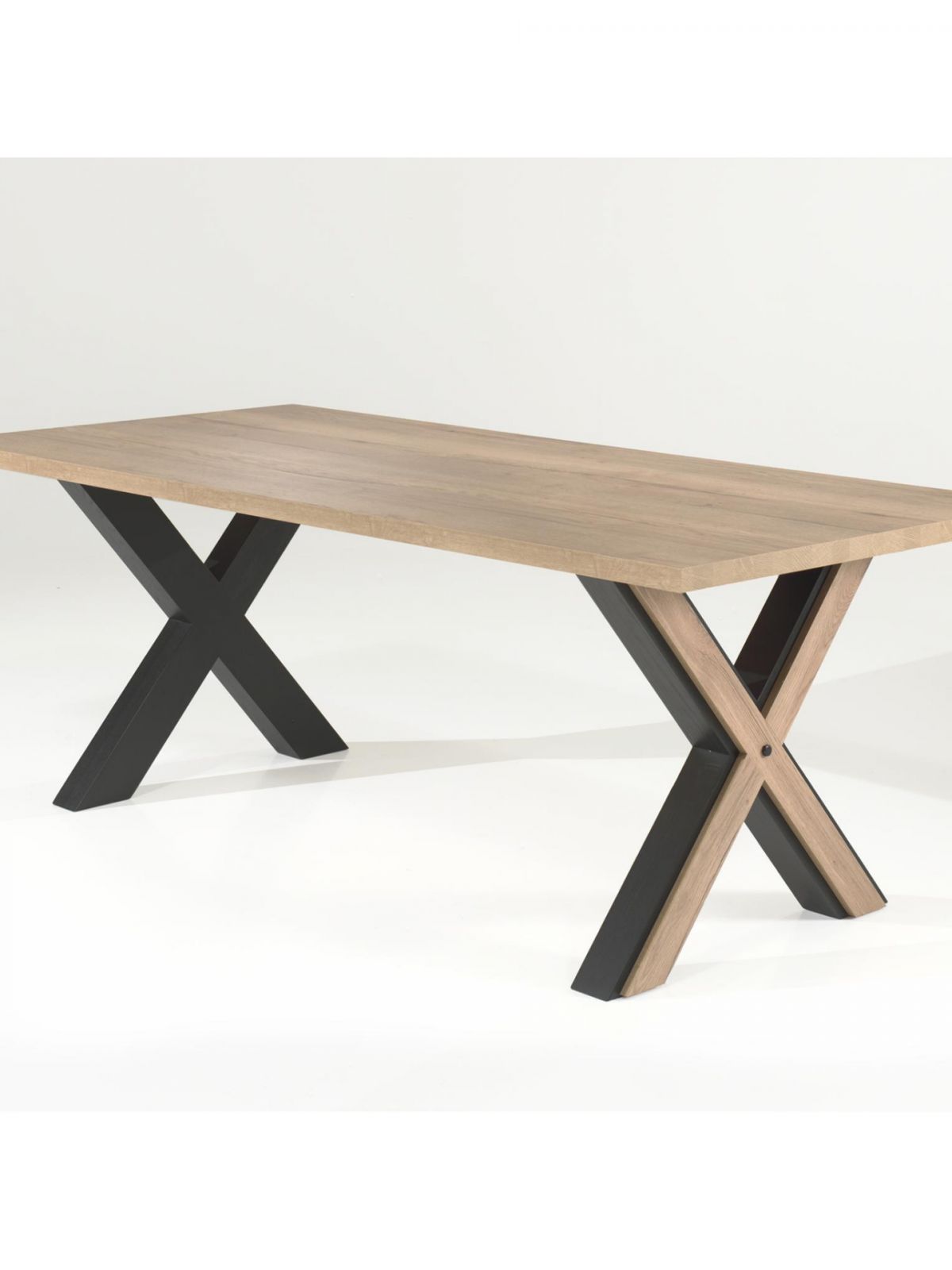 Table fixe 1,80m X-pieds massifs