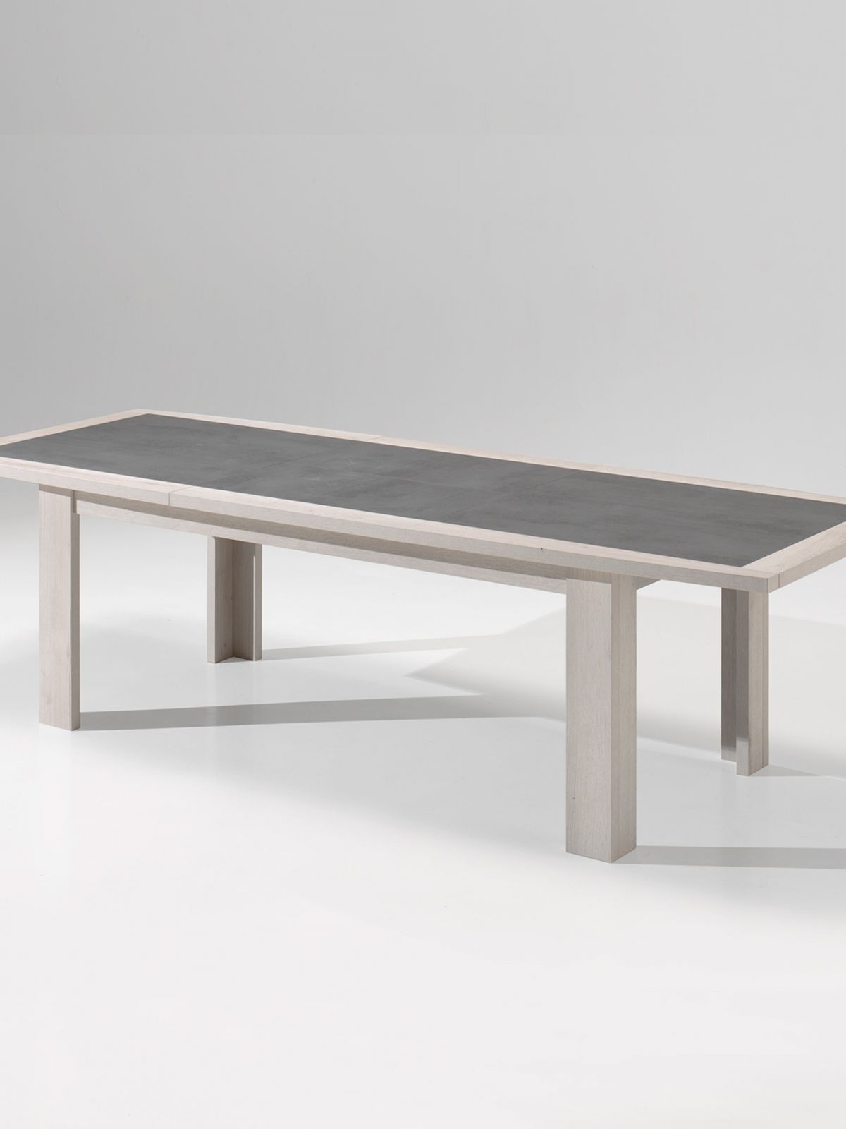 Table avec allonge rectangulaire 1,80m